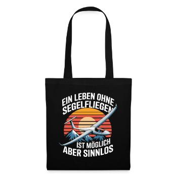 A life without gliding is possible, but - Tote Bag - black - Front