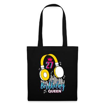 Birthday Queen 27th Birthday - Tote Bag - black - Front