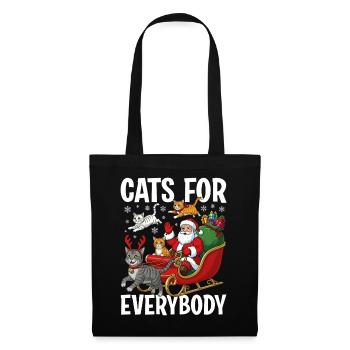 Cats For Everybody - Stoffbeutel - Schwarz - Vorne
