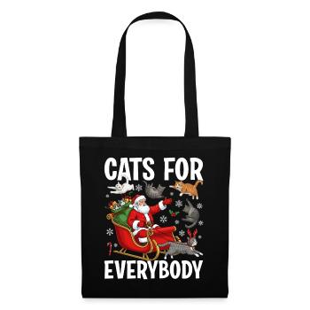 Cats For Everybody - Stoffbeutel - Schwarz - Vorne