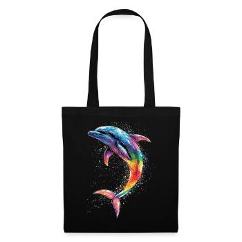 Dolphin Diver Dolphins Ocean Cute Dolphins Dolphin - Tote Bag - black - Front