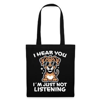 Catahoula Chien Léopard Drôle Catahoula Cadeau - Sac en tissu - noir - Devant