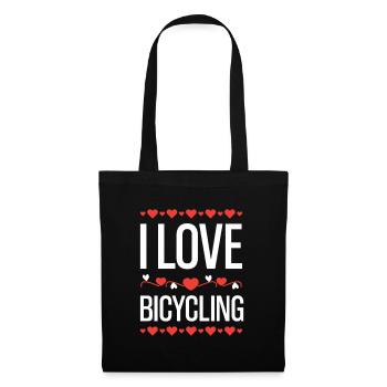 I Love Cycling - Tote Bag - black - Front