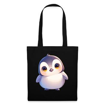 Pinguine Pinguin - Stoffbeutel - Schwarz - Vorne