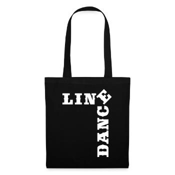 Temps de danse en ligne de mots croisés - Sac en tissu - noir - Devant