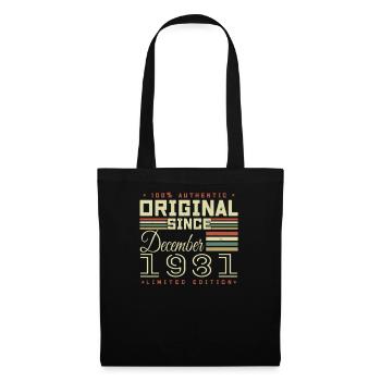 Les légendes sont nées en décembre 1981 - Sac en tissu - noir - Devant