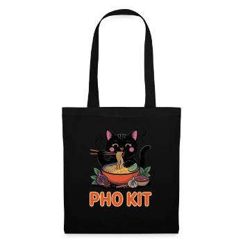 Pho Kit Bol de nouilles Foodie Asiatique - Sac en tissu - noir - Devant