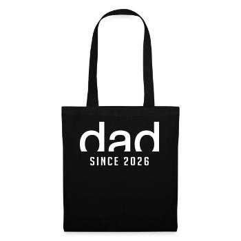 Dad since 2026 | Proud First Dad Gift - Tote Bag - black - Front