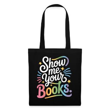 Montrez-moi vos livres Leseratte Buch Lesen Bücher - Sac en tissu - noir - Devant