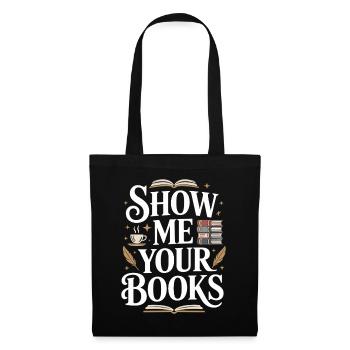 Montrez-moi vos livres Leseratte Buch Lesen Bücher - Sac en tissu - noir - Devant