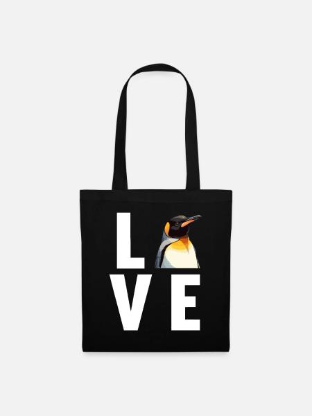 Pinguine Pinguin - Stoffbeutel - Schwarz