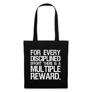 for every disciplined effort there is a multiple - Tote Bag - black - Front