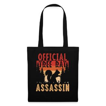 Chasseur d’écureuils Rat arboricole - Sac en tissu - noir - Devant