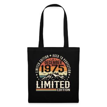 Décembre 1975 - Sac en tissu - noir - Devant