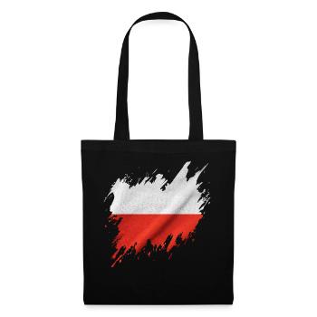 Flag of Poland, torn style - Tote Bag - black - Front