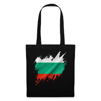 Bulgarian flag, torn style - Tote Bag - black - Front
