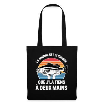 Original Fisherman Funny Humor Fishing Gift - Tote Bag - black - Front
