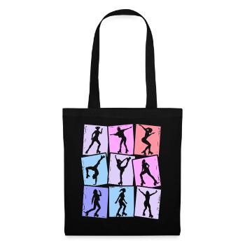 Roller Skates Roller Skates Women Kids Girls - Tote Bag - black - Front