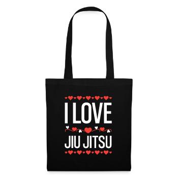 J’aime les cœurs de Jiu Jitsu - Sac en tissu - noir - Devant