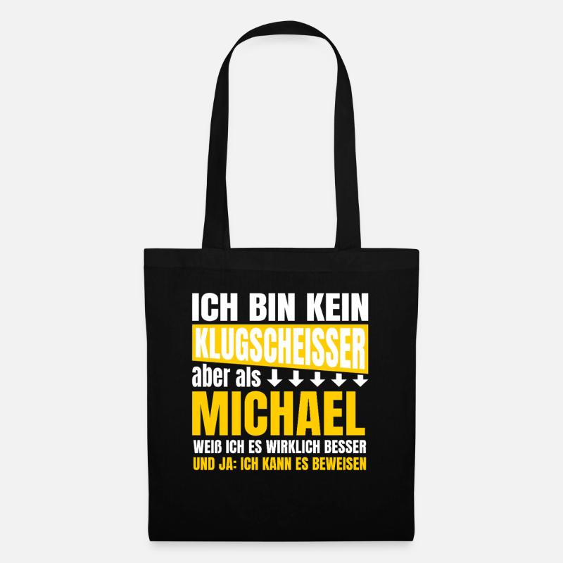 I'm not a smartass Michael - Tote Bag - black