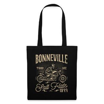 Bonneville Salt Flats Motorrad Geburtstag 1977 - Stoffbeutel - Schwarz - Vorne