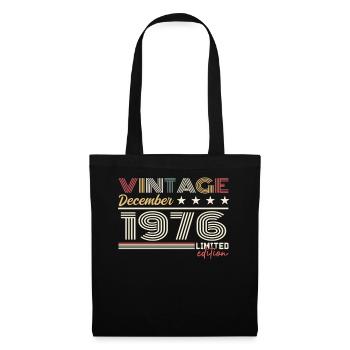 Cadeau Décembre 1976 - Sac en tissu - noir - Devant
