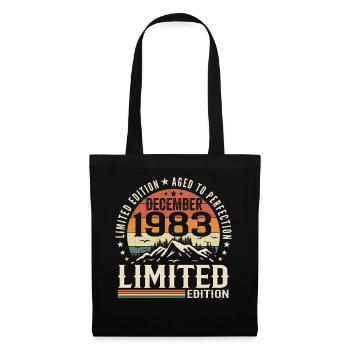 Décembre 1983 - Sac en tissu - noir - Devant