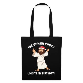Merry Christmas with Jesus Christ Santa - Tote Bag - black - Front