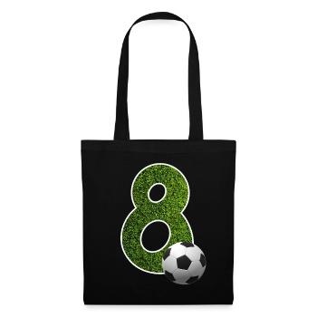 NO. 8 NUMBER 8 FOOTBALL 8TH BIRTHDAY - Tote Bag - black - Front