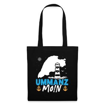 Ostsee Urlaub UMMANZ MOIN Lustiges - Stoffbeutel - Schwarz - Vorne