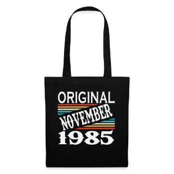 November 1985 Vintage Retro Birthday - Tote Bag - black - Front