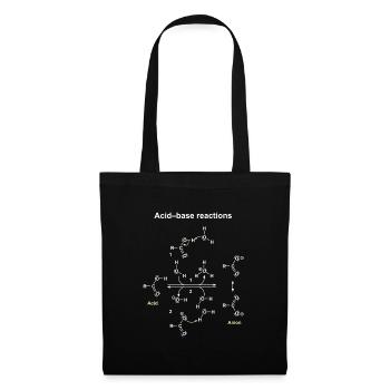 Réactions Acide Base Illustrées - Sac en tissu - noir - Devant