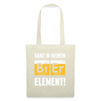 Complètement dans mon élément de bière - Sac en tissu - nature - Devant