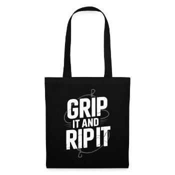 Rock Climbing Mountain Climb Carabiner Bouldering - Tote Bag - black - Front