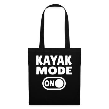 Kayak Mode ON - Stoffbeutel - Schwarz - Vorne