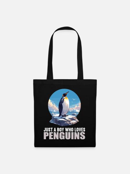 Pinguine Pinguin - Stoffbeutel - Schwarz