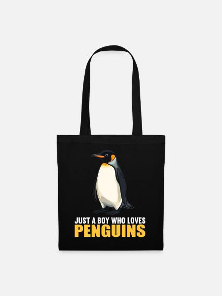 Pinguine Pinguin - Stoffbeutel - Schwarz