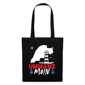 Ostsee Urlaub UMMANZ MOIN Lustiges - Stoffbeutel - Schwarz - Vorne