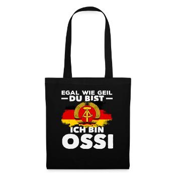 Je suis Ossi et je dis la fierté de la RDA - Sac en tissu - noir - Devant