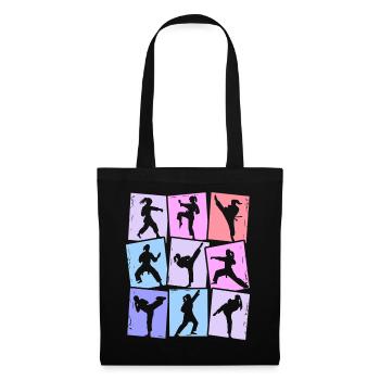 Taekwondo Karate Martial Arts Women Children Girls - Tote Bag - black - Front