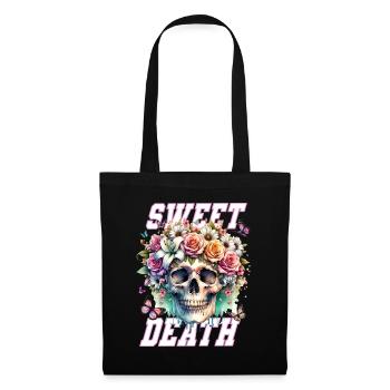 Flowers Skull Beauty Bloom - Tote Bag - black - Front