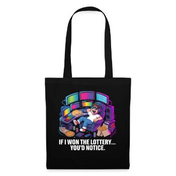 Funny If I Won The Lottery You'd Notice Yacht boat - Tote Bag - black - Front