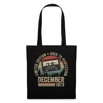 Dezember 1973 - Jahrestag Dezember 1973 - Stoffbeutel - Schwarz - Vorne