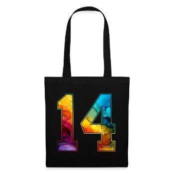 NON. 14 NUMÉRO 14 COLLÈGE 14E ANNIVERSAIRE - Sac en tissu - noir - Devant