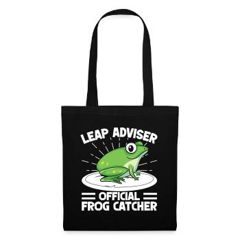 Frog Catcher Leap Adviser Frog - Stoffbeutel - Schwarz - Vorne