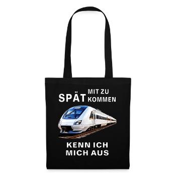 TRAIN I KNOW MY WAY AROUND BEING LATE - Tote Bag - black - Front