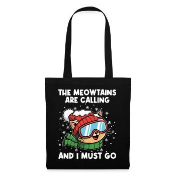 Apres Ski Meowtains Are Calling And I Must Go - Tote Bag - black - Front