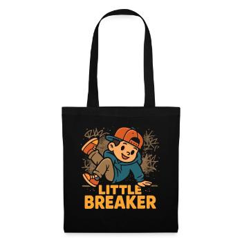 Little Breaker – Kinder Hip-Hop Streetwear Style - Stoffbeutel - Schwarz - Vorne