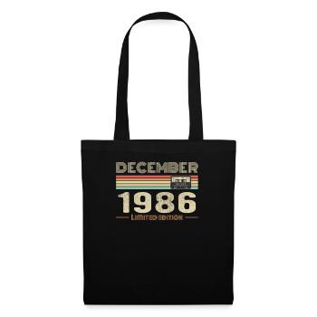 December 1986 Birthday December 1986 December - Tote Bag - black - Front