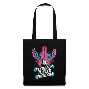 Les retours ont alimenté la liberté de la musique punk rock - Sac en tissu - noir - Devant